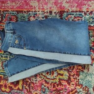 HL4 Deluxe Rare Brazilian Colorblock Skinny Jeans Sz Euro 40 U.S 10